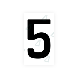 Alite Nanofilm for Uzbekistan number plates - Symbol "5" - Alite