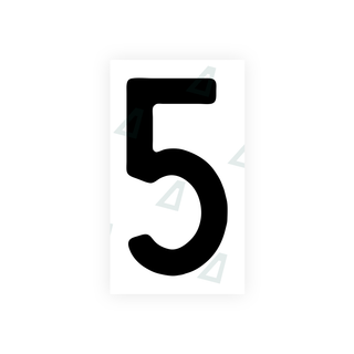 Alite Nanofilm for front Switzerland license plates - Symbol "5" - Alite