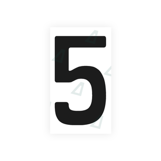 Alite Nanofilm for Uruguay license plates - Symbol "5" - Alite