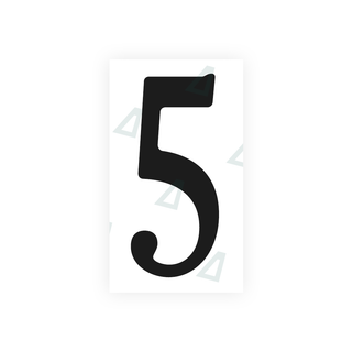 Alite Nanofilm for US (Virginia) license plates - Symbol "5" - Alite