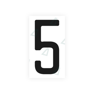 Alite Nanofilm for US (Quebec) license plates - Symbol "5" - Alite