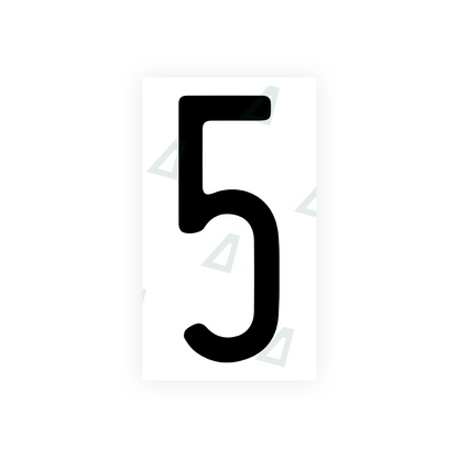 Alite Nanofilm for US (Illinois 2006 - Round) license plates - Symbol "5" - Alite