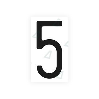 Alite Nanofilm for US (Massachusetts) license plates - Symbol "5" - Alite