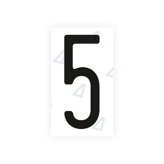 Alite Nanofilm for US (Ohio 2013) license plates - Symbol "5" - Alite