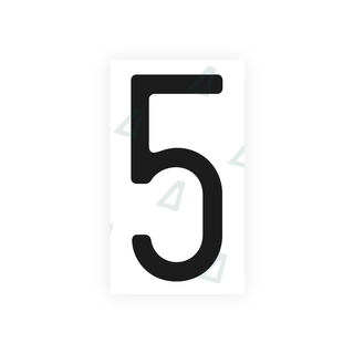 Alite Nanofilm for US (Missouri) license plates - Symbol "5" - Alite