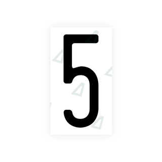 Alite Nanofilm for US (Wisconsin) license plates - Symbol "5" - Alite