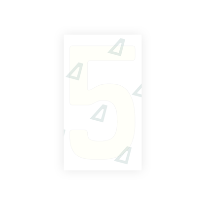 Alite Nanofilm for Uruguay license plates - Symbol "5" - Alite