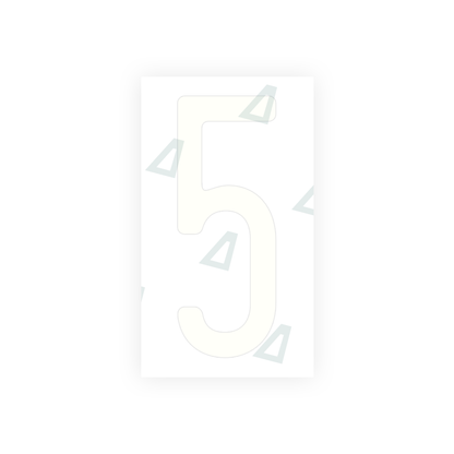 Alite Nanofilm for US (Ohio 2013) license plates - Symbol "5" - Alite