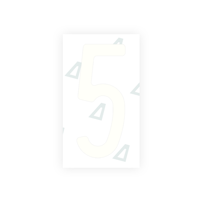 Alite Nanofilm for Mexico license plates - Symbol "5" - Alite
