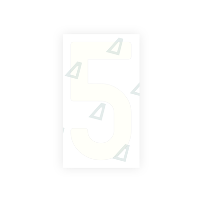 Alite Nanofilm for India license plates - Symbol "5" - Alite