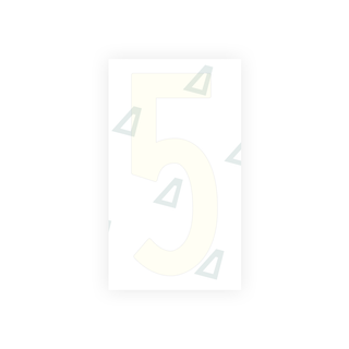 Alite Nanofilm for US (New Jersey) Moto license plates - Symbol "5" - Alite