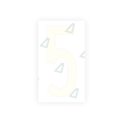 Alite Nanofilm for US (New Jersey) Moto license plates - Symbol "5" - Alite