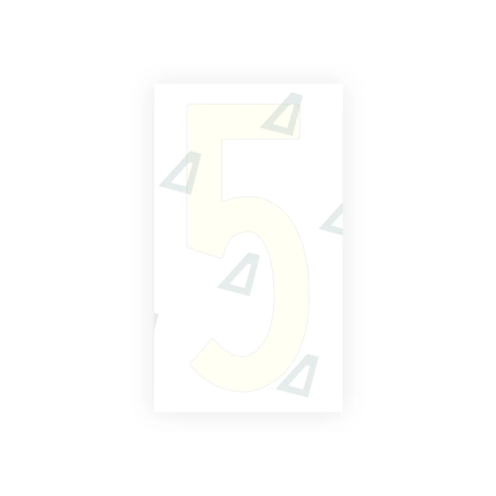 Alite Nanofilm for US (Oklahoma) Moto license plates - Symbol "5" - Alite