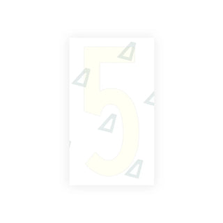 Alite Nanofilm for US (Oklahoma) Moto license plates - Symbol "5" - Alite