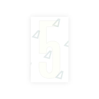 Alite Nanofilm for US (Nevada) Moto license plates - Symbol "5" - Alite