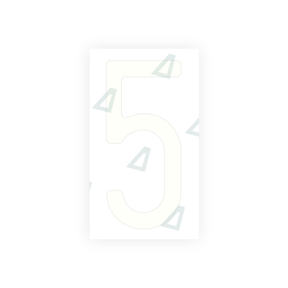 Alite Nanofilm for US (Massachusetts) license plates - Symbol "5" - Alite