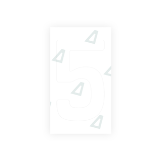 Alite Nanofilm for Uzbekistan number plates - Symbol "5" - Alite