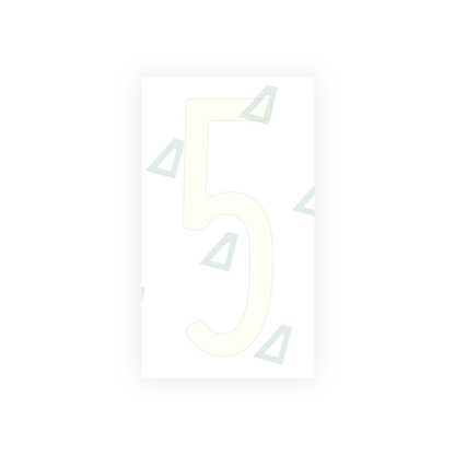 Alite Nanofilm for US (Pennsylvania) license plates - Symbol "5" - Alite