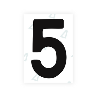 Alite Nanofilm for Chile 2007 license plates - Symbol "5" - Alite