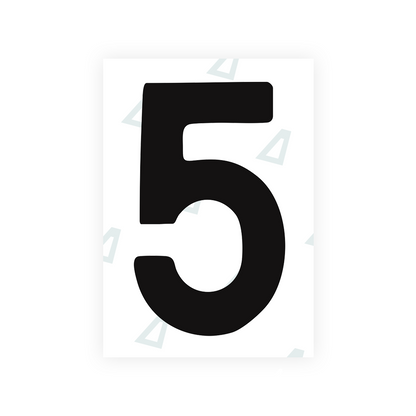 Alite Nanofilm for Chile 2007 license plates - Symbol "5" - Alite