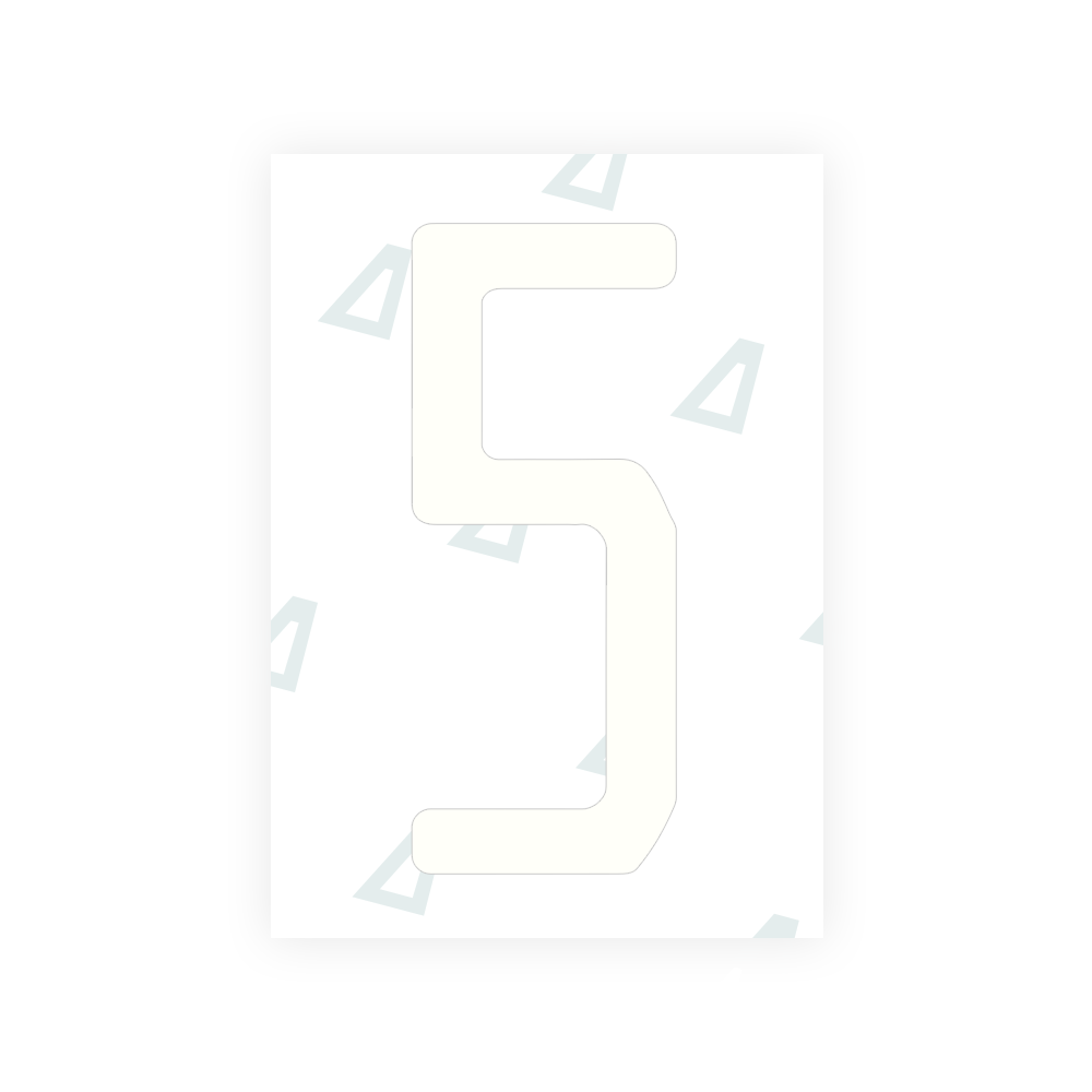 Alite Nanofilm for US (Florida 2019) license plates - Symbol "5" - Alite