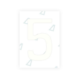 Alite Nanofilm for Chile 2014 license plates - Symbol "5" - Alite