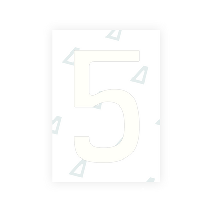 Alite Nanofilm for Chile 2014 license plates - Symbol "5" - Alite