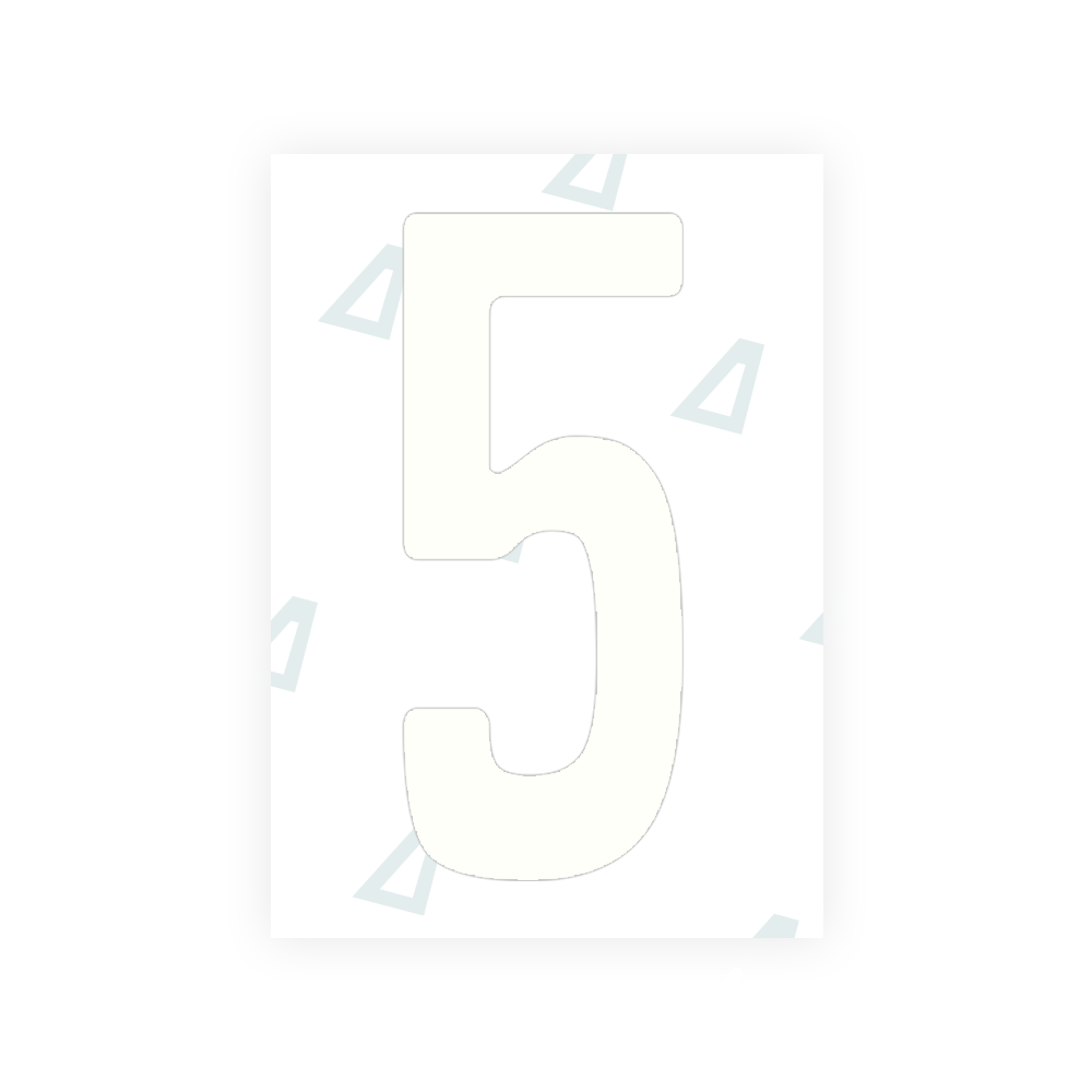 Alite Nanofilm for Guatemala license plates - Symbol "5" - Alite
