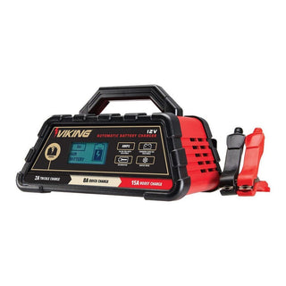 Viking 2/8/15 Amp Automatic Microprocessor Controlled Battery Charger