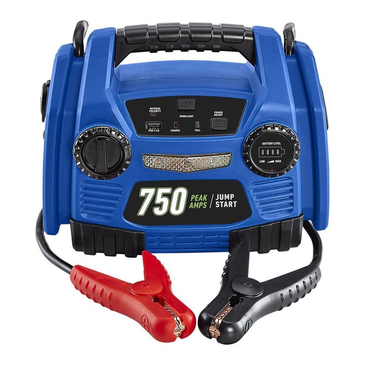 Cen-Tech 750 Peak Amp Avviatore Portatile per Batterie Auto e Power Pack