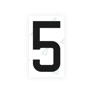 Alite Nanofilm for France license plates - Symbol "5" - Alite