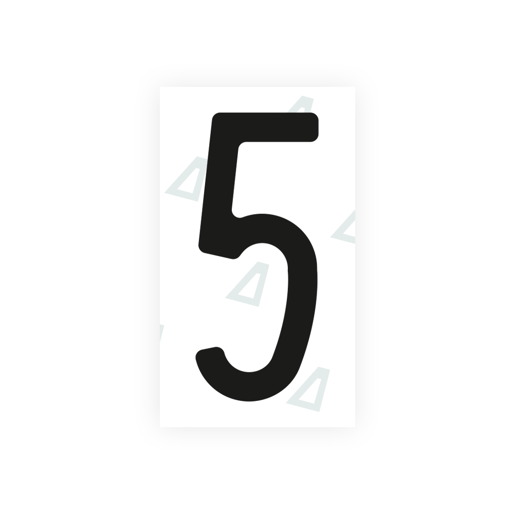 Alite Nanofilm for Mexico license plates - Symbol "5" - Alite