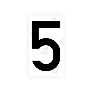 Alite Nanofilm for Greece license plates - Symbol "5" - Alite