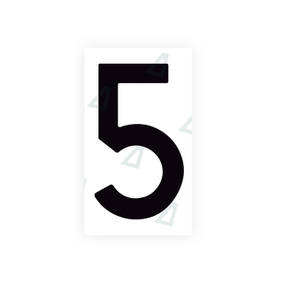 Alite Nanofilm for Spain Flat license plates - Symbol "5" - Alite