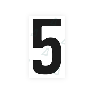 Alite Nanofilm for Armenia number plates - Symbol "5" - Alite