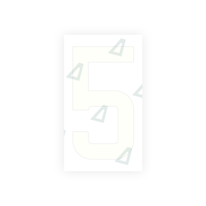 Alite Nanofilm for France license plates - Symbol "5" - Alite