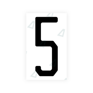 Alite Nanofilm for US (New Jersey - Embossed) license plates - Symbol "5" - Alite