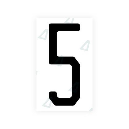 Alite Nanofilm for US (New Jersey - Embossed) license plates - Symbol "5" - Alite