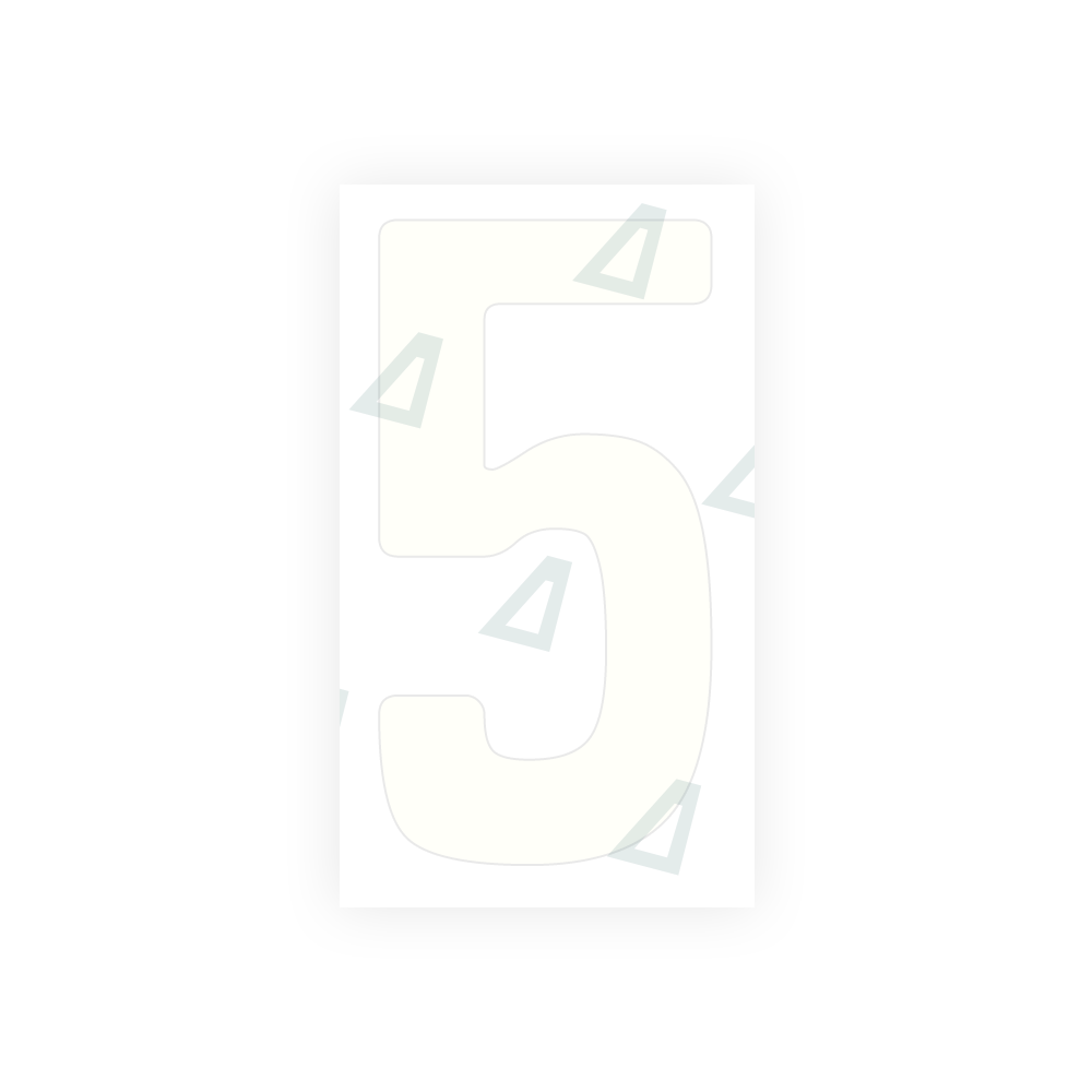 Alite Nanofilm for Armenia number plates - Symbol "5" - Alite