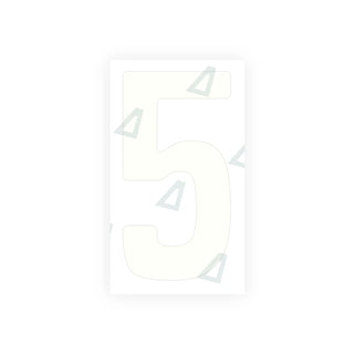 Alite Nanofilm for Tanzania (standard) license plates - Symbol "5"