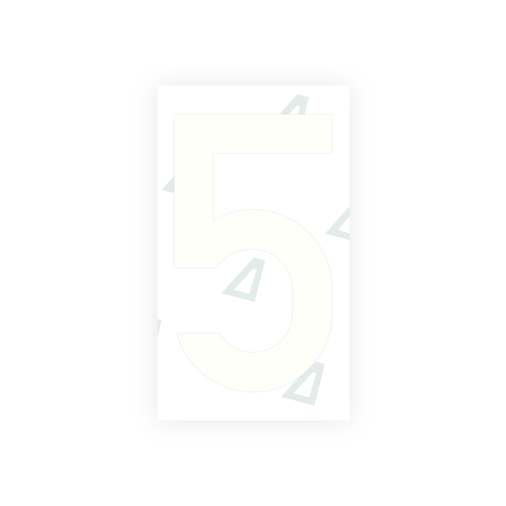 Alite Nanofilm for Greece license plates - Symbol "5" - Alite