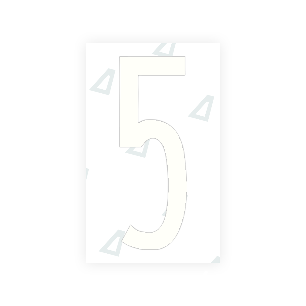 Alite Nanofilm for US (New York 2020 - Flat) license plates - Symbol "5" - Alite