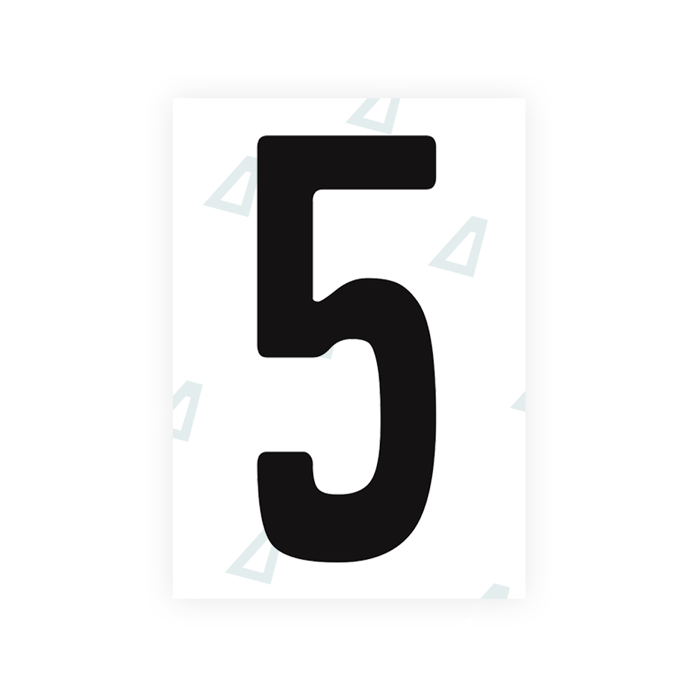 Alite Nanofilm for Guatemala license plates - Symbol "5" - Alite