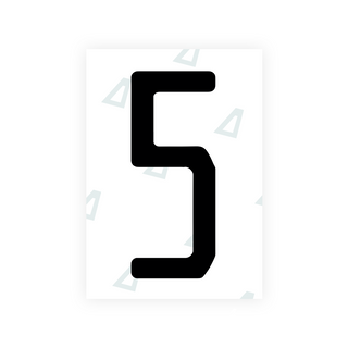 Alite Nanofilm for US (Florida 2019) license plates - Symbol "5" - Alite