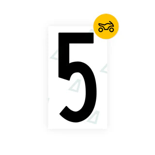 Alite Nanofilm for US (Oklahoma) Moto license plates - Symbol "5" - Alite