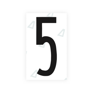 Alite Nanofilm for US (New York 2020 - Flat) license plates - Symbol "5" - Alite