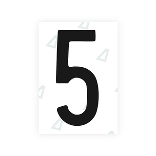 Alite Nanofilm for US (Connecticut 2013) license plates - Symbol "5" - Alite
