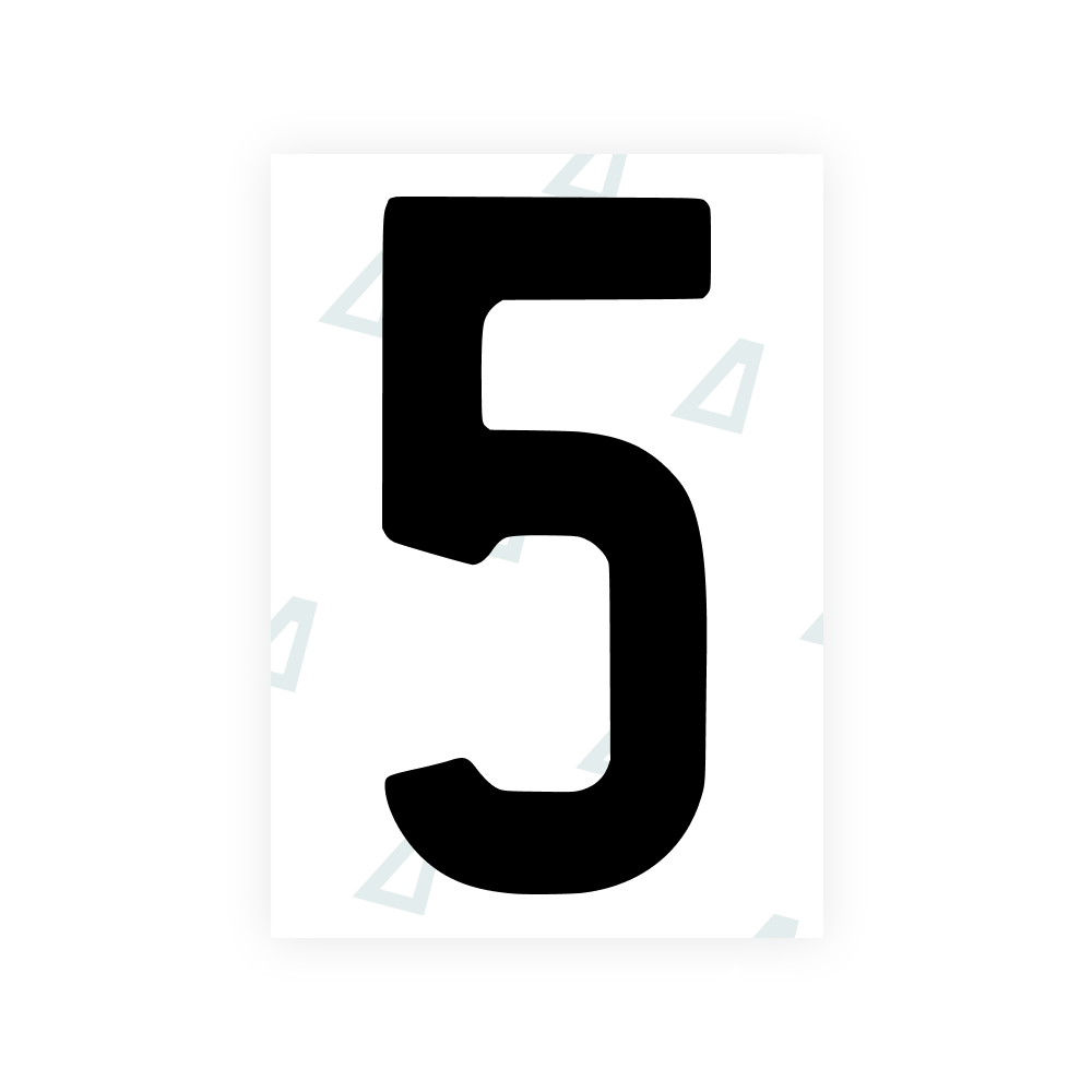 Alite Nanofilm for AUS (New South Wales) license plates - Symbol "5" - Alite