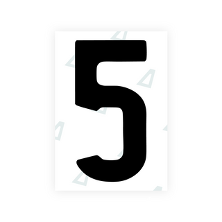 Alite Nanofilm for AUS (Queensland) license plates - Symbol "5" - Alite