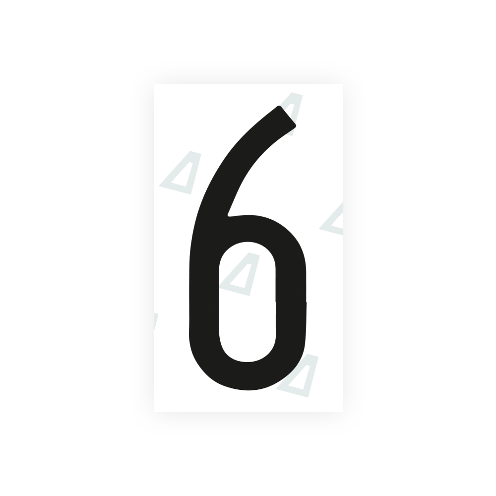 Alite Nanofilm for Mexico license plates - Symbol "6" - Alite